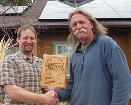 W. H. Hull Builders Receiving EA Net Zero Plaque